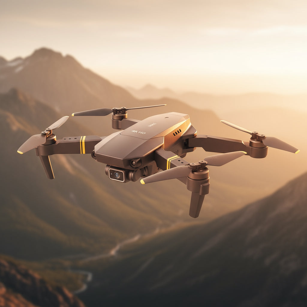 4K HD Dual Camera RC FPV WiFi Portable Wide Angle Foldable Quadcopter Drone